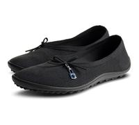 Barfußschuh LEGUANO "LADY LOOP", Damen, Gr. 36, schwarz, Textil, Schuhe Barfußschuh, Ballerina, Slipper, Bequemschuh mit süßer Zierschleife (25238834-36)