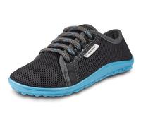 Barfußschuh LEGUANO "LEGUANITO AKTIV", Kinder, Gr. 22, grau (anthrazit), Textil, Schuhe Barfußschuh Schnürschuh, Halbschuh, Schnürer mit speziell entwickelter Halbkugel-Laufsohle (68978247-22) anthraz