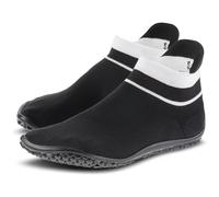 Barfußschuh LEGUANO "SNEAKER", Herren, Gr. L (42/43), schwarz-weiß (schwarz, weiß), Textil, Schuhe Sockboots Barfußschuh Socksneaker Schlupfboots, Bequemschuh, Komfortschuh für Maschinenwäsche geeigne