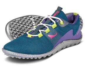 Barfußschuh LEGUANO "SPINWYN", Herren, Gr. 36, blau (blau kombiniert), Textil, Schuhe Barfußschuh, für Maschinenwäsche geeignet, Freizeitschuh, Halbschuh, Schnürschuh (27904264-36) blau kombiniert