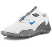 Barfußschuh LEGUANO "SPINWYN PADEL", Damen, Gr. 48, weiß kombiniert, Textil, unifarben mit Farbeinsatz, Schuhe Barfußschuh, Freizeitschuh, Halbschuh, Schnürschuh für Maschinenwäsche geeignet (18323405