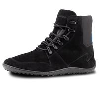 Barfußschuh LEGUANO "VELORD", Damen, Gr. 44, schwarz, Leder, Schuhe Barfußschuh, Schnürboots, Herbstschuh, Flats mit Haken im Bergsteiger-Look (65504958-44) schwarz