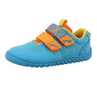 Barfußschuh LURCHI "Benny Barefoot", Jungen, Gr. 25, türkis, orange, Textil, Schuhe Barfußschuh, Halbschuh, Klettschuh, Größenschablone zum Download (13182539-25)