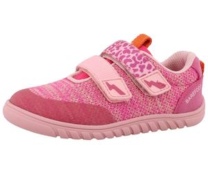 Barfußschuh LURCHI "Benny Barefoot", Mädchen, Gr. 31, rosa (rosa, pink), Lederimitat, Textil, kontrastfarbene Details, meliert, Schuhe Barfußschuh, Halbschuh, Klettschuh, Größenschablone zum Download 