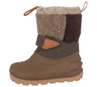 Barfußschuh LURCHI "Jan 1 Barefoot", Jungen, Gr. 27, braun (braun, taupe), Lederimitat, Synthetik, Textil, Schuhe Barfußschuh, Winterboots, mit Kontrastbesatz, Größenschablone zum Download (91972017-2
