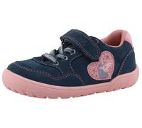 Barfußschuh LURCHI "Jany, Barefoot", Kinder, Gr. 31, bunt (dunkelblau, rosa), Lederimitat, Textil, Veloursleder, kontrastfarbene Details, Schuhe Barfußschuh, Kinderschuh, Schlupfschuh, Halbschuh, Größ