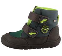 Barfußschuh LURCHI "Jimmy Barefoot TEX", Jungen, Gr. 34, braun (dunkelbraun, grün), Lederimitat, Textil, Schuhe Barfußschuh, Klettboots mit TEX, Größenschablone zum Download (82598205-34)