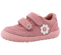 Barfußschuh LURCHI "Jola Barefoot", Kinder, Gr. 24, rosa, Veloursleder, kontrastfarbene Details, modisch, Schuhe, Halbschuh, Sneaker mit Blüten, Größenschablone zum Download (20525565-24) rosa