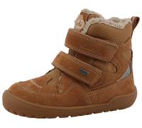 Barfußschuh LURCHI "Juppy Barefoot TEX", Jungen, Gr. 34, braun (camelfarben), Leder, Textil, Veloursleder, Schuhe Barfußschuh, Klettboots mit TEX-Ausstattung, Größenschablone zum Download (74976823-34