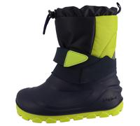 Barfußschuh LURCHI, Mädchen, Gr. 30, navy, neongrün, Lederimitat, Textil, Schuhe Barfußschuh, Barfußschuh, Klettboots mit Warmfutter, Größenschablone zum Download (37063156-30) navy, neongrün