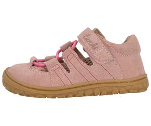 Barfußschuh LURCHI "Naffi, Barefoot", Kinder, Gr. 24, rosa (altrosa), Veloursleder, Schuhe Barfußschuh, Kinderschuh, Halbschuh, Größenschablone zum Download (91692955-24) altrosa