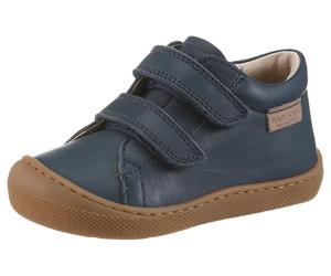 Barfußschuh NATURINO "BAREFOOT AMUR VL", Mädchen, Gr. 25, blau (navy), Glattleder, Schuhe Barfußschuh, Klettschuh mit Lederinnenausstattung, Größenschablone zum Download (72766260-25)