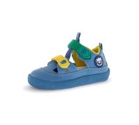 Barfußschuh NATURINO, Jungen, Gr. 26, blau (hellblau), Leder, kontrastfarbene Details, Schuhe Barfußschuh, Sportive Sandale, Größenschablone zum Download (42387354-26) hellblau