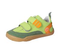 Barfußschuh QNUFFS "Ahorn", Jungen, Gr. 31, lime, orange, Lederimitat, Schuhe Barfußschuh, Halbschuh, Klettschuh mit Nullsprenung, Größenschablone zum Download (62800363-31) lime, orange