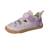 Barfußschuh QNUFFS "Lerche", Jungen, Gr. 25, misty, vanille, Lederimitat, Textil, kontrastfarbene Details, Schuhe Barfußschuh, Sneaker, Halbschuh, Sneaker mit Namenschild an der Ferse (61122368-25) mi