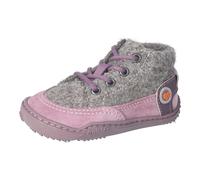 Barfußschuh QNUFFS "WEIDE", Mädchen, Gr. 30, rosa, Textil, Veloursleder, Schuhe Barfußschuh, Schnürschuh mit Namenschild an der Rückseite (34634341-30) rosa