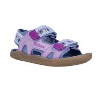 Barfußschuh RICHTER "Lucky", Jungen, Gr. 25, pink kombiniert, Textil, kontrastfarbene Details, Schuhe Barfußschuh, Kinderschuh, Sandale, Größenschablone zum Download, mit WMS (85871331-25) pink kombin