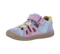 Barfußschuh RICHTER "Samy", Jungen, Gr. 30, flieder kombiniert, Glattleder, Veloursleder, kontrastfarbene Details, Schuhe Barfußschuh, Babyschuh, Klettschuh, Größenschablone zum Download, mit WMS (447