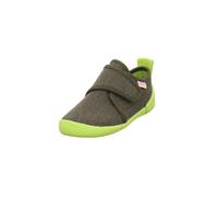 Barfußschuh SUPERFIT "VENTI WMS: weit", Jungen, Gr. 34, grün (dunkelgrün), Baumwolle, meliert, Schuhe Barfußschuh, Klettschuh, in WMS: Weite weit, Größenschablone zum Download (46394914-34) dunkelgrün
