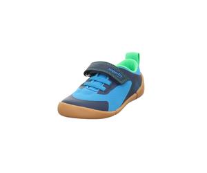 Barfußschuh SUPERFIT "VENTO WMS: weit", Jungen, Gr. 31, blau (blau, hellgrün), Lederimitat, Textil, Schuhe Barfußschuh, Klettschuh, WMS: weit V, Größenschablone zum Download (28385219-31) blau, hellgr