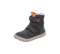Barfußschuh SUPERFIT "WALDERI, WMS: weit", Jungen, Gr. 28, grau, Nubukleder, Veloursleder, Schuhe Barfußschuh, Winterboots mit Klettverschlüssen, Größenschablone zum Download (72484835-28) grau