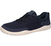 Barfußschuh WALDLÄUFER "H-BORIS", Herren, Gr. 10 (44,5), blau (nachtblau), Nubukleder, Textil, unifarben, Schuhe Barfußschuh, Schnürschuh, Bequemschuh, Halbschuh in Schuhweite H (= sehr weit) (8553305
