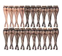 Barielle 10008 Netzstrumpfhose für Damen Strümpfe Strumpfhose Sexy Fishnet Tights Stockings, Schwarz in verschiedenen Mustern