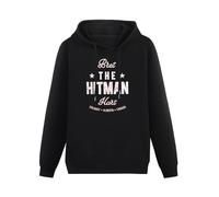 BARLOTUS Bret The Hitman Hart Vintage Fight Typ Men's Hoodies Graphic Pullover Sweatshirts Unisex Black Printed Hooded L