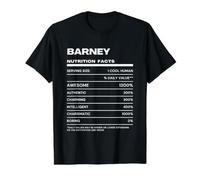Barney Durchschnittliche Nährwerte Name Lustig Preisgünstiges Grafik-T-Shirt, Herren, Schwarz, S