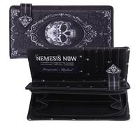 Barock Totenkopf Prägung Münzbörse Gothic Stil 10x3x19cm