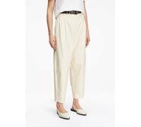 Barrel-Hose aus strukturiertem Baumwollstretch beige 40