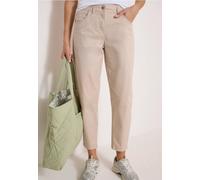 Stoffhose CECIL, Damen, Gr. 27, Länge 28, cashmere beige, Web, 98% Baumwolle, 2% Elasthan, unifarben, comfort fit knöchelfrei, Hosen Stoffhose, im Papertouch (64745861-27) cashmere beige