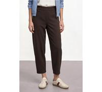 Stoffhose STREET ONE, Damen, Gr. 40, Länge 28, espresso braun, Stoff, 55% Viskose, 42% Polyester, 3% Elasthan, unifarben, comfort fit normal, Hosen Stoffhose, High Waist (21398920-40) espresso braun