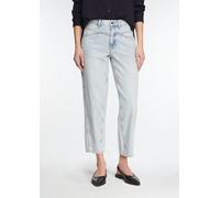 Barrel Leg Jeans mit Ziernähten blau 46
