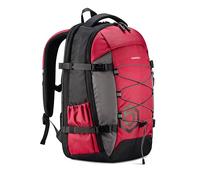 BARRENS Rucksack Wanderrucksack Herren Damen Wasserdichter 29L mit Laptopfach 15,6 Zoll Trekkingrucksack für Business Sport Outdoor (Rot)