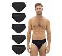 Barrio 13 Herren Slips 5er Pack Unterhosen aus Baumwolle 5x Schwarz S