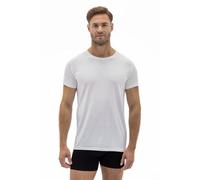 Barrio 13 T-Shirt Herren Rundhals 3er Pack - Stretch Baumwolle Unterhemd mit Kurzarm Slim Fit Weiss XXL