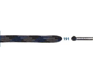 Barth Schnürsenkel Bergsport halbrund grau/schwarz/royal 120cm