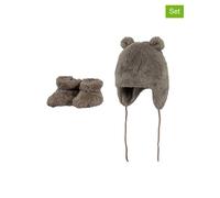 Barts 2tlg. Geschenkset "Noa" in Braun - Größe 47 cm | Baby Muetzen