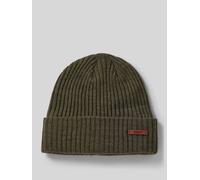 Barts Beanie mit Label-Detail Modell 'WILBERT' in Oliv, Größe 1