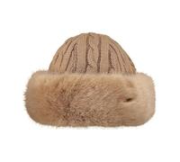 Barts Cable Knit Faux Fur Mütze Damenmütze Strickmütze Wintermütze Damen - Winter Herbst-Winter - One Size beige