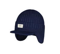 Barts Chert Kids Beanie Strickmütze Kindermütze Wintermütze Kinder - mit Schirm, Futter Winter Herbst-Winter - One Size dunkelblau