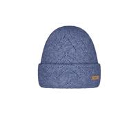 Barts Damen Beanie Bridgey Strickmütze mit Lochmuster 0252 Blue 04