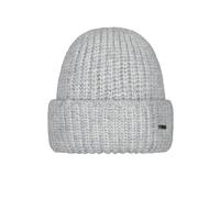 Barts Damen Beanie gefütterte Wintermütze Strickmütze mit Umschlag Arugama 6256 Heather Grey 02