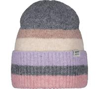 Barts W Simonie Beanie Grau - Weiche gestreifte Damen Mütze, Größe One Size - Farbe Dark Heather