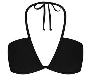 Barts Damen Solid Plunge Bikini Oberteil (Größe XL, schwarz)