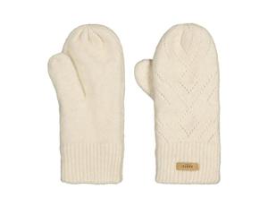 Barts Damen Strickfäustlinge Bridgey gefütterte Winter-Handschuhe 0259 Cream 10