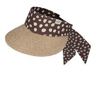 Barts Wupsder Dots Visor Sonnenvisor Damenvisor Damen - mit Schirm, Schirm Frühling-Sommer Frühjahr Sommer - One Size braun-beige