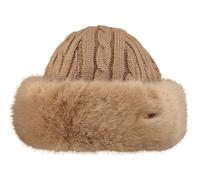 Barts Unisex Fur Cable Bandhat Wintermütze, Hellbraun, Uni