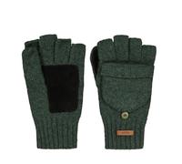 Barts Haakon Fingerless Handschuhe Herren - Fäustlinge fingerlose Strickhandschuhe mit Futter Winter Herbst-Winter - M/L oliv